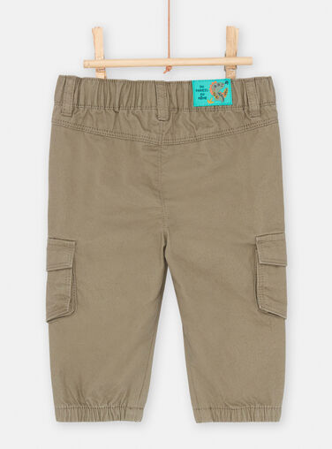Baby Boy Military Green Twill Cargo Pants SUVERPAN2 / 23WG10J1PANG619