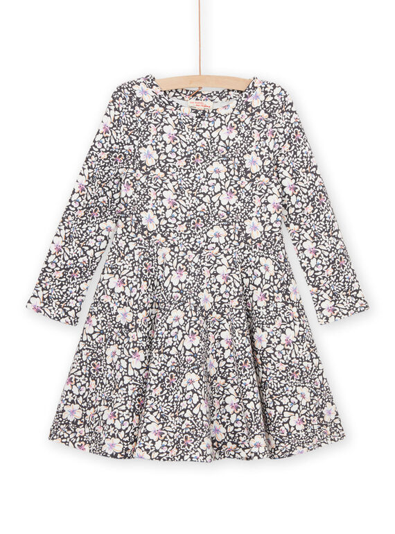 Floral print long sleeve dress PAREROB3 / 22W901T1ROBJ901