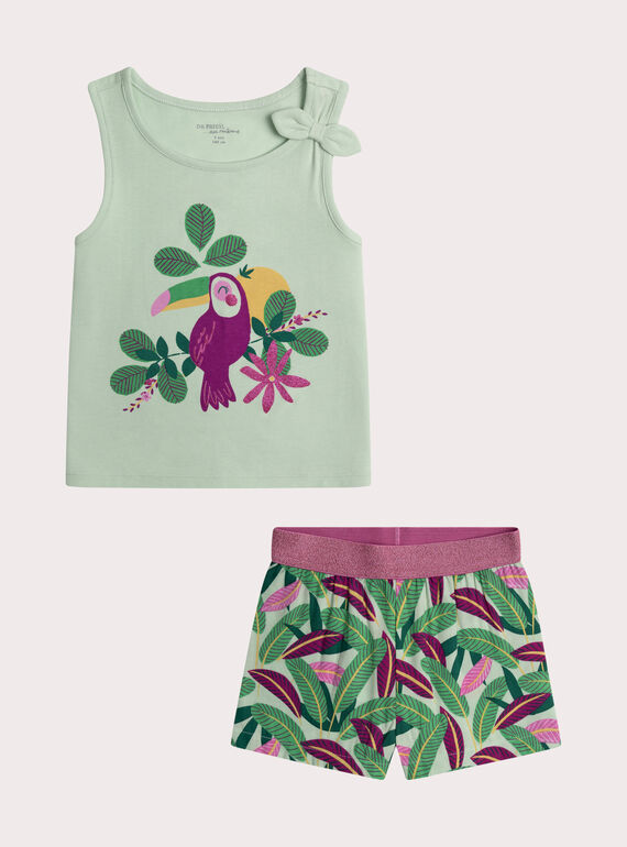 Light green PYJAMA WEFAPYJEXO / 25SH11V4PYJ611