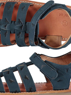 Boys' smart leather sandals FGSANDINO1 / 19SK36C1D0E070