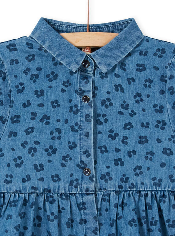 Cotton leopard print denim dress LABLEROB1 / 21S901J2ROBP274