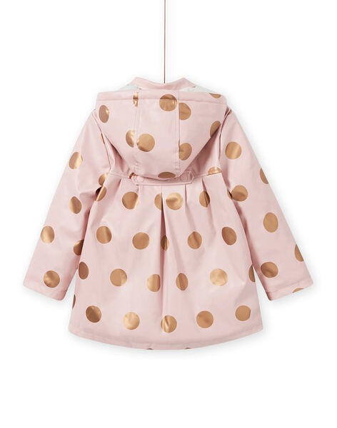 Girl's pink polka dot raincoat MAPAIMPER / 21W90151IMPD332