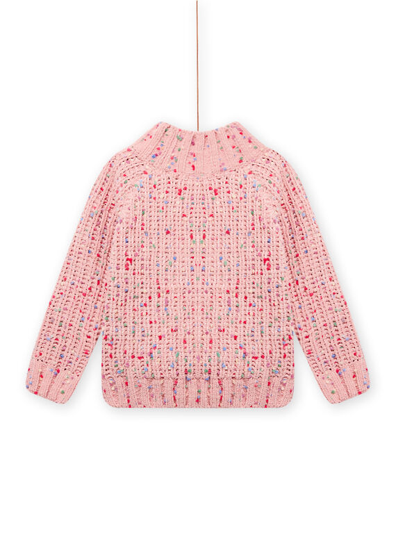 Child girl pink knit sweater MASAUPULL / 21W901P1PUL303