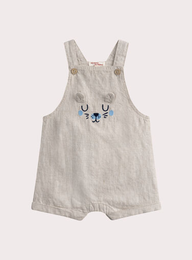 Brown SHORT DUNGAREES WUMASAC / 25SG1062SACI807