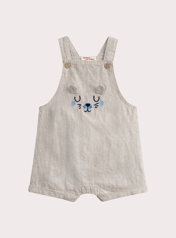 Brown SHORT DUNGAREES WUMASAC / 25SG1062SACI807