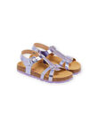 Purple leather sandals RANUBLUE / 23KK3562SLB708