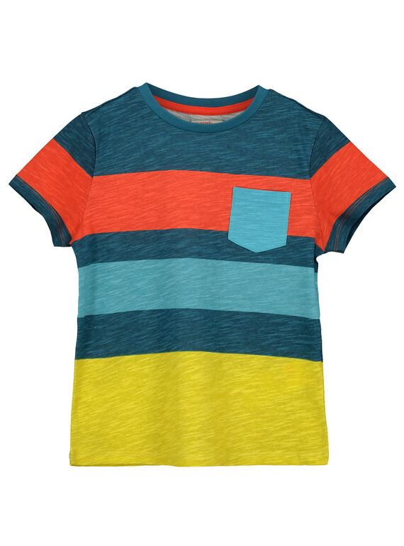 Boy's striped T-shirt FOCUTI6 / 19S902N1TMC715