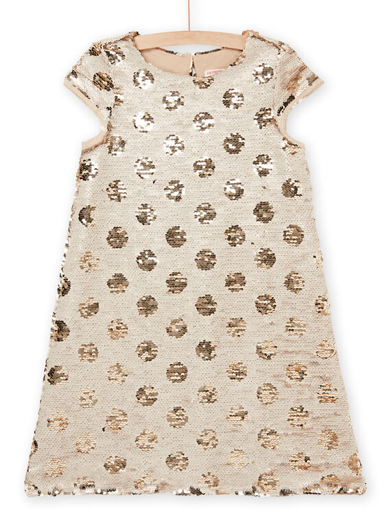 Sequined polka dot print dress RASOROB2 / 23S90121ROBK008