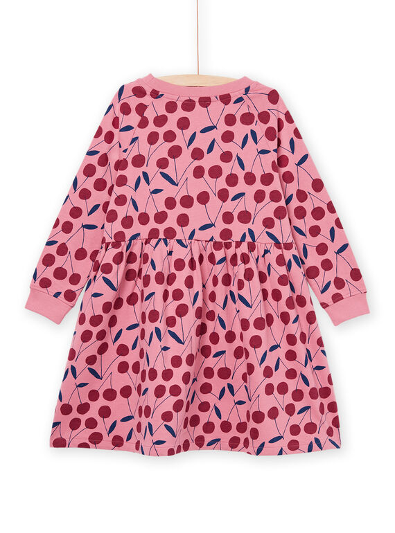 Cherry print fleece dress PAJOROB3 / 22W901B3ROBD318
