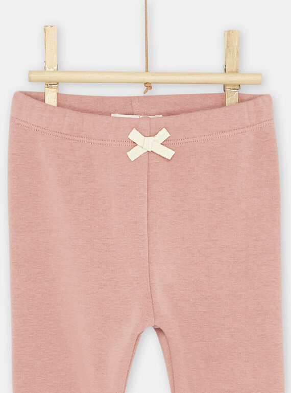 Baby girl lychee pants with animal head embroidery SIJOPANDOU3 / 23WG09B3PAND317