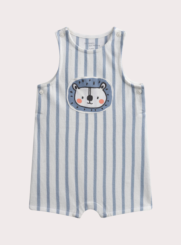 Ivory SHORT DUNGAREES WOU3SAC / 25SF04X1SAC005