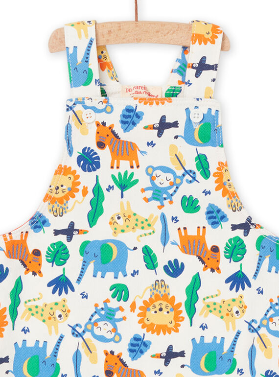 Short dungarees with savannah print RUNAUSAC / 23SG10N1SACA002