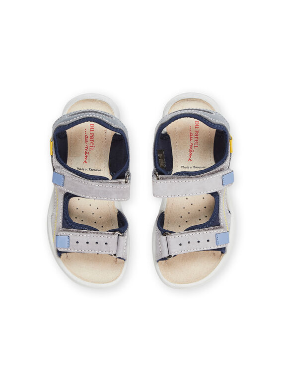 Grey leather sandals ROSANDSOFT / 23KK3662D0E940