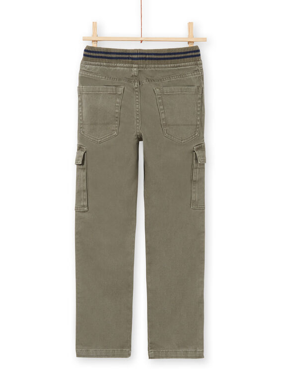 Boy's khaki pants MOJOPAMAT2 / 21W90224PANG631