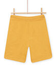 Child boy's yellow Bermuda shorts NOJOBER4 / 22S902C4BERB107