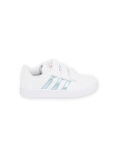 White ADIDAS sneakers with silver details child girl MAGW2341 / 21XK3541D35000