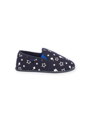 Slippers with star print and phosphorescent lightning Slippers with star print and phosphorescent lightning POPANTPHOS / 22XK3641D0B070