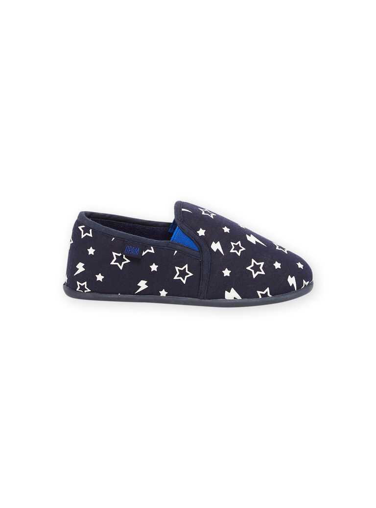 Slippers with star print and phosphorescent lightning Slippers with star print and phosphorescent lightning POPANTPHOS / 22XK3641D0B070