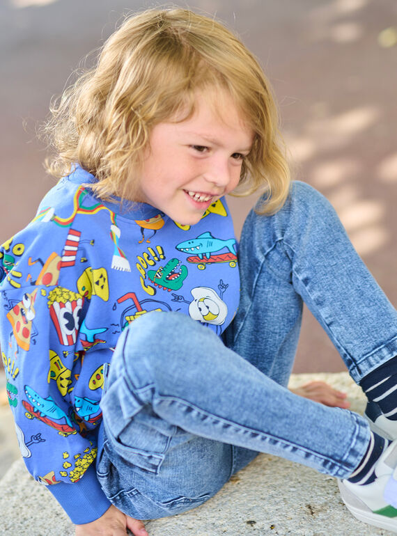 Blue cargo jeans SOLINJEAN / 23W902H1JEAP274