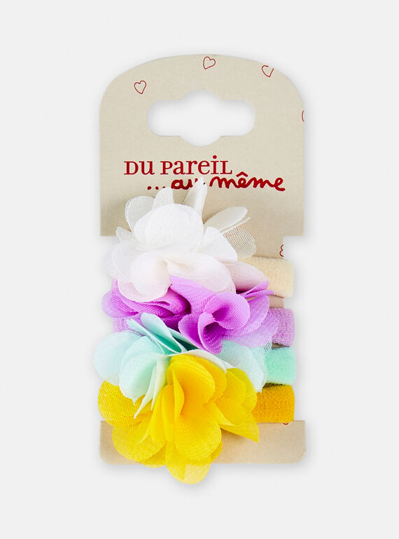 4 multicolored hairbands for girls TYAJOELA6 / 24SI01E4ELA001