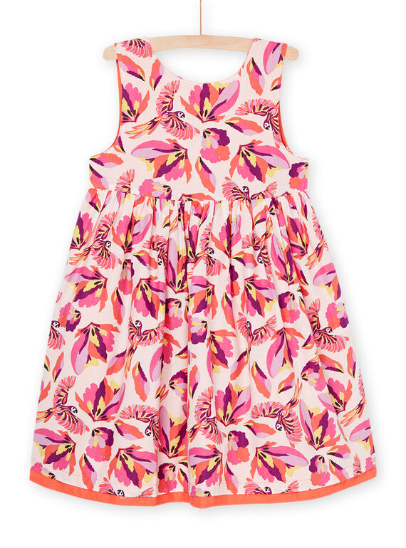 Pink and orange reversible dress RANEOROB3 / 23S901O3ROBD310
