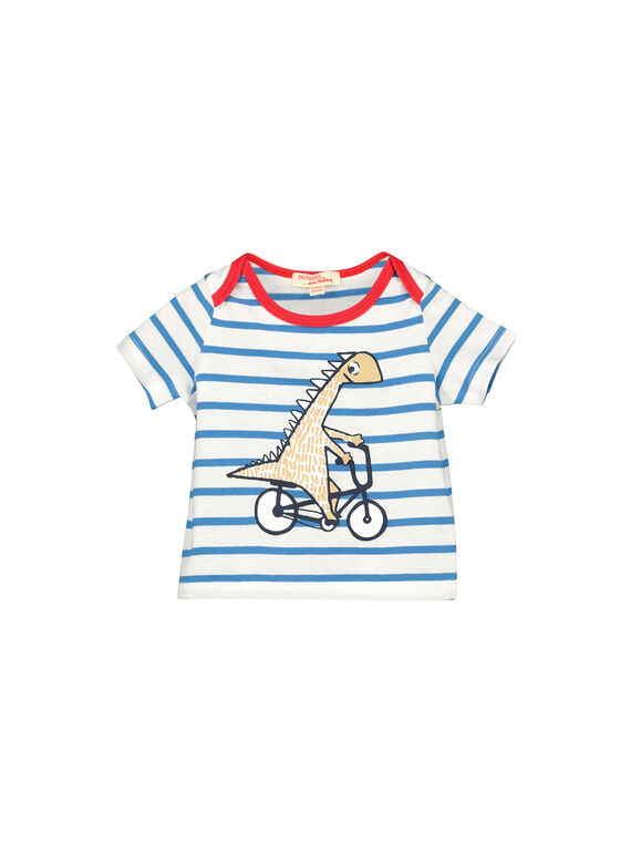 Baby boys' printed short-sleeved T-shirt FUTOTI4 / 19SG10L3TMC099