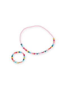 Girl's multicolored heart beads necklace MYAJOCOU1 / 21WI01S1CLI961