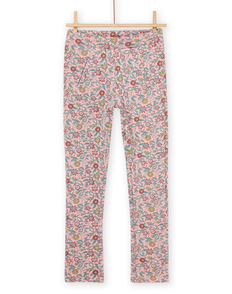 Fleece pants with floral print PARHUPANT / 22W901Q1PAN303