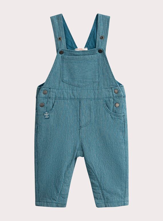 Long striped overalls for baby boy VUKLISAL1 / 24WG1041SALC242