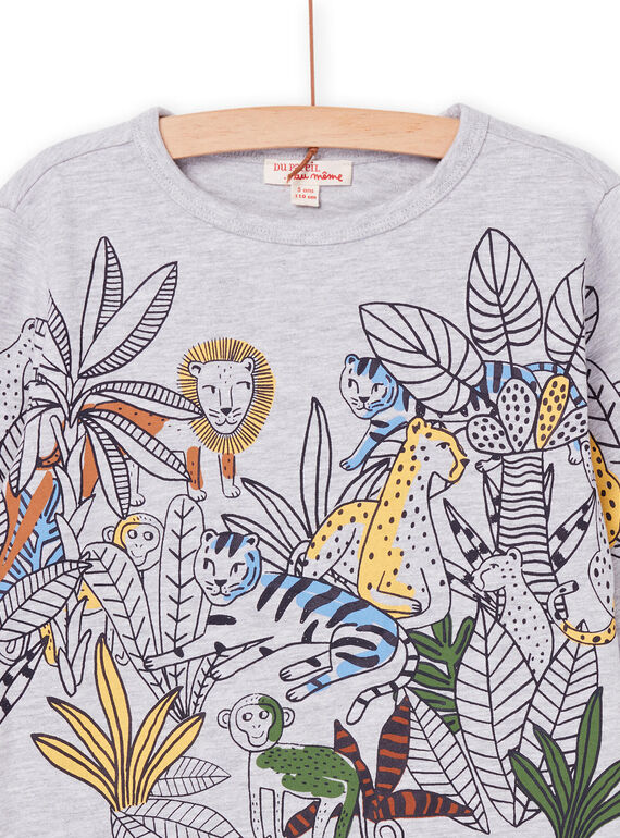 Long sleeve jungle t-shirt POMOTEE3 / 22W902N5TMLJ922