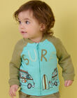 Turquoise waistcoat with surf pattern RUEXOGIL / 23SG10V1GILC216