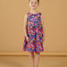 Reversible blue and pink dress