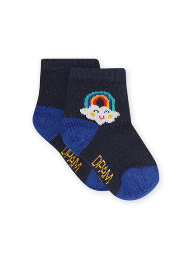 Baby boy's midnight blue socks NYUJOCHOU3 / 22SI1065SOQ705