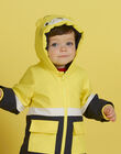 Baby boy yellow raincoat with tiger print MUGROIMP / 21WG1051IMP102