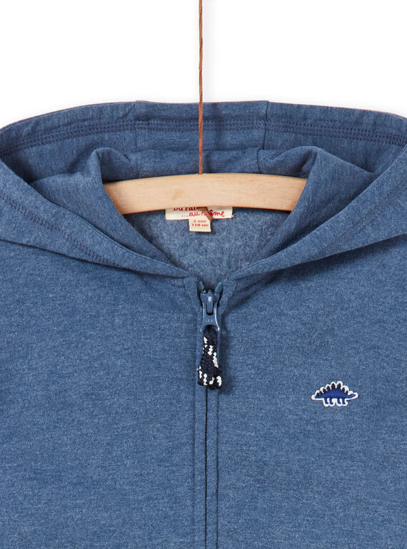 Jogging top - boy child - mottled blue LOJOJOH3 / 21S90242JGH222