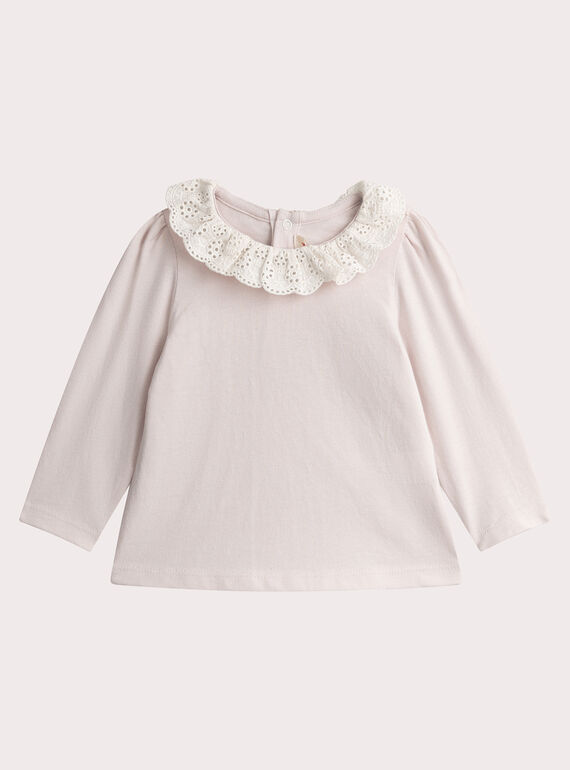 Pink long-sleeved bra for baby girl  VIKLIBRA2 / 24WG0941BRA321