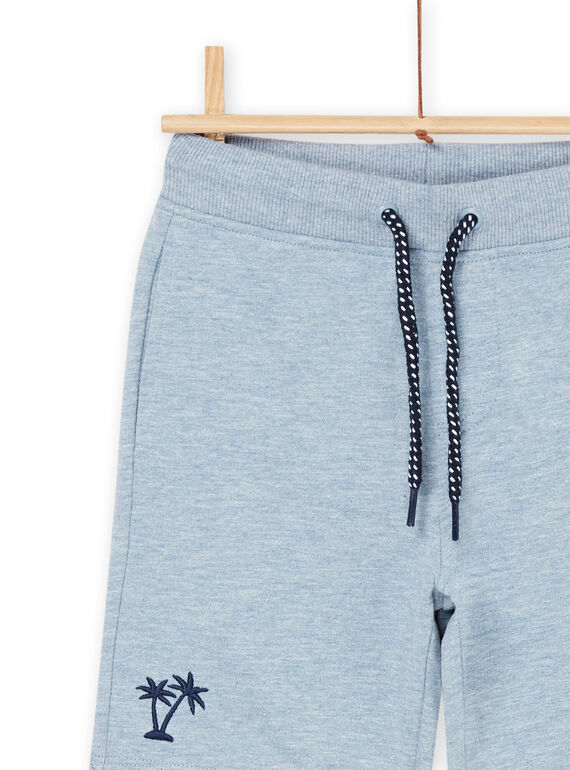 Blue fleece shorts ROJOBER1 / 23S90296BER222