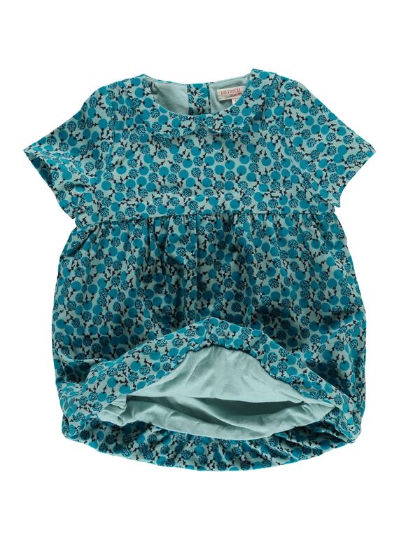 Baby girls' velour dress DIGIROB1 / 18WG09N1ROB099