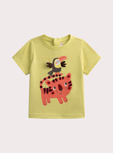 Light green TEE SHIRT SS WULITI3 / 25SG10T3TMC605