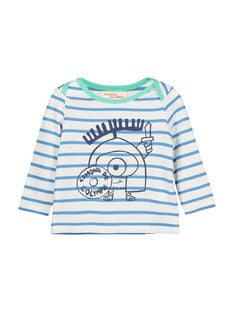 Baby boys' striped T-shirt FUNETEE2 / 19SG10B2TML099