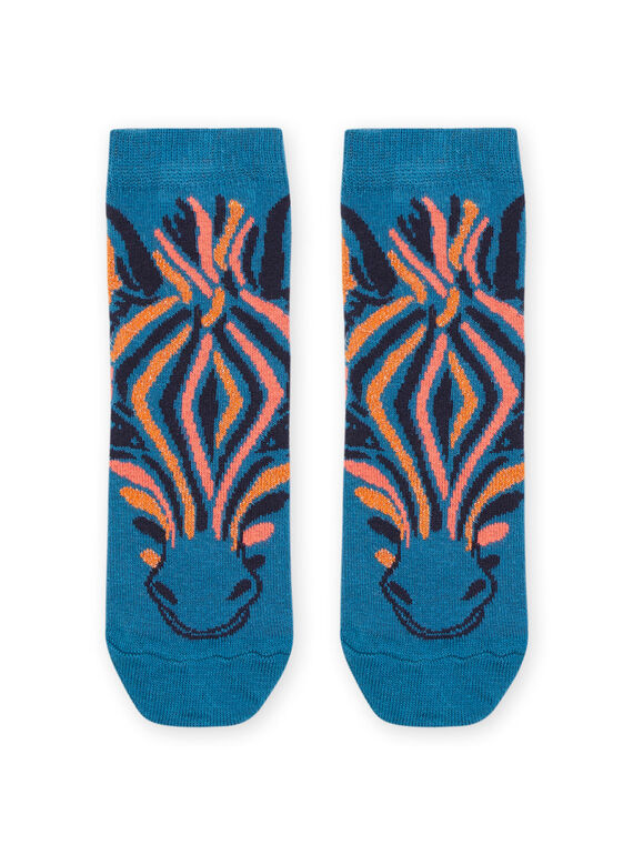 Socks with zebra print 
