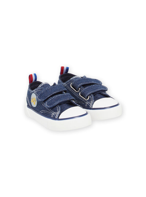 Denim canvas sneakers with tiger patch RUTOILTIGRE / 23KK3874D16P269