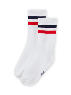 White socks with colored stripes child boy MYOJOCHOS1 / 21WI0212SOQ000
