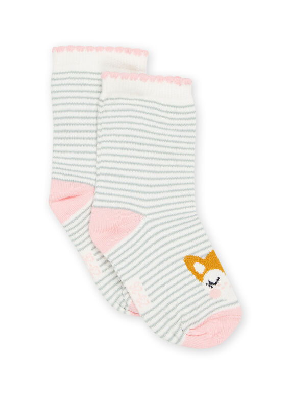 Socks with stripes and fox print PYIRHUSOQ / 22WI09Q1SOQ001
