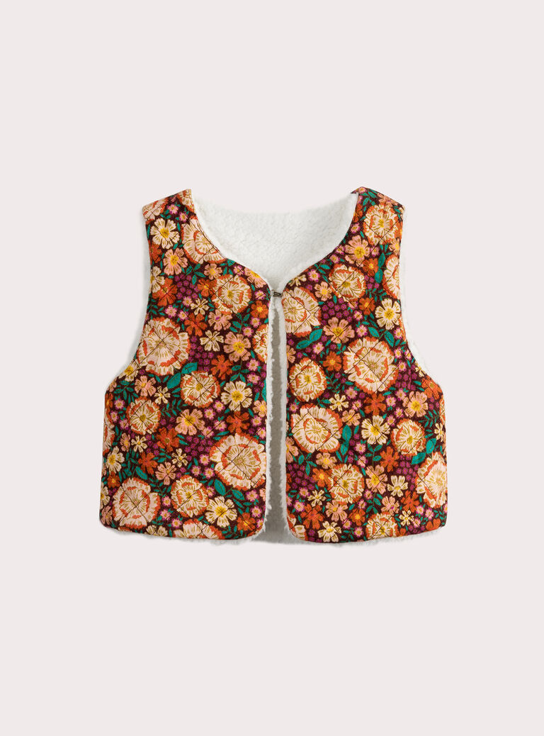 Reversible cardigan for baby girl  VIKOCAR2 / 24WG0931CAR001