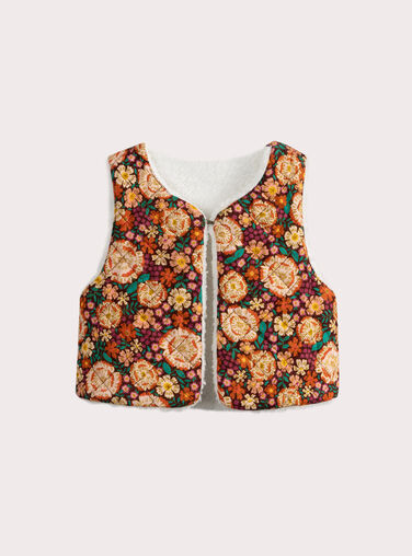 Reversible cardigan for baby girl  VIKOCAR2 / 24WG0931CAR001