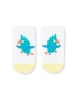 Baby boy white socks with parrot design JYUMARCHO2 / 20SI10P1SOQ000