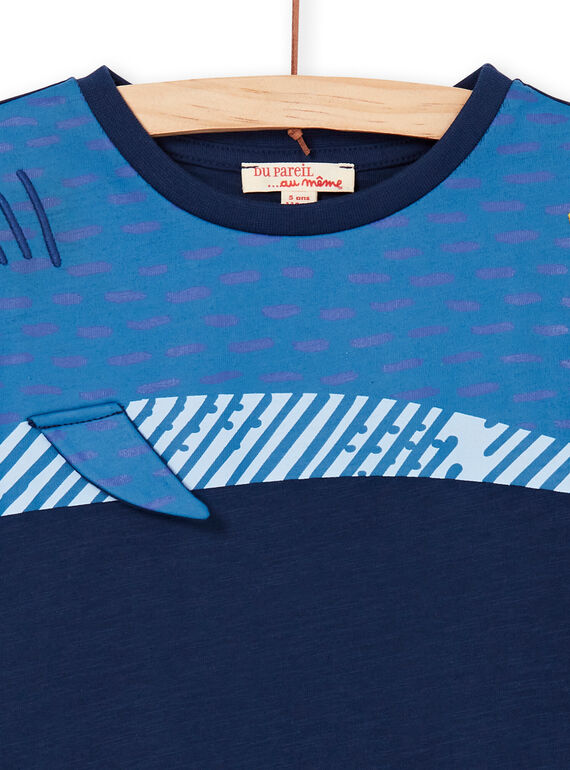 Blue shark animation T-shirt - Child Boy LONAUTEE2 / 21S902P1TML070