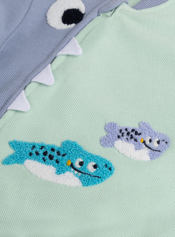 Green KIDS CARDIGAN WUTAGIL / 25SG10U1GILG603