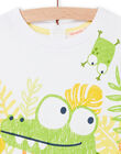 White t-shirt with baby boy fantasy NUHOTI2 / 22SG10T2TMC000